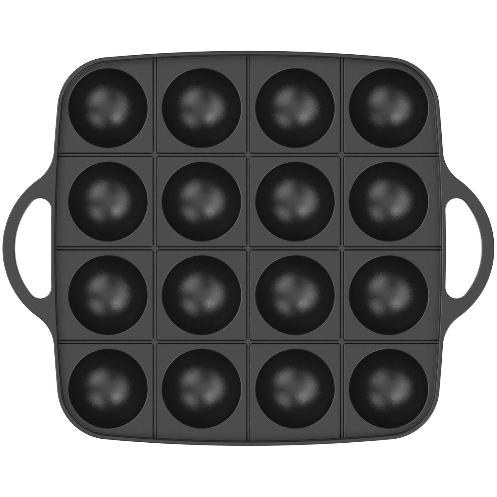 Takoyaki Grill Plate - 16 Holes Takoyaki Pan Cast Aluminum