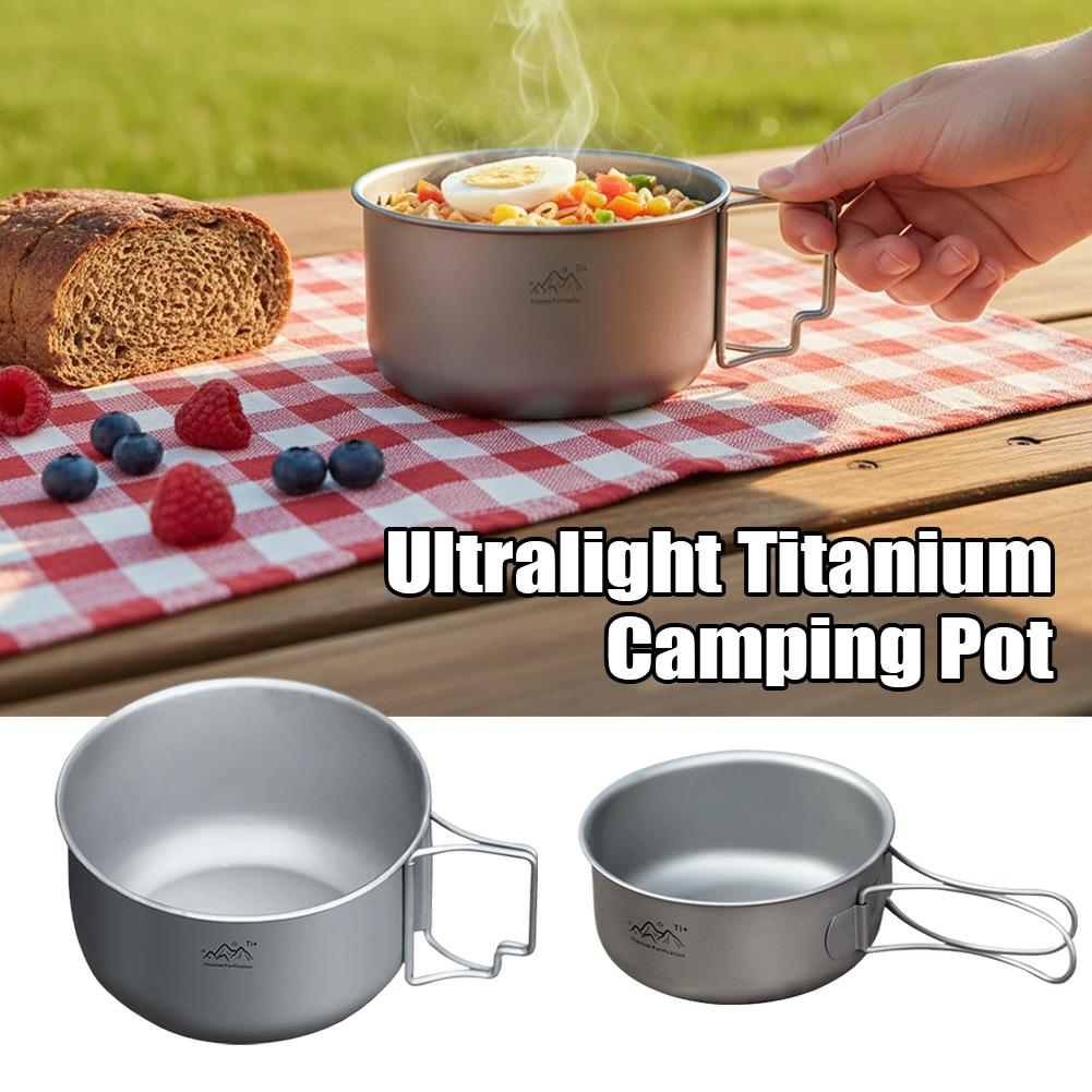 Dim Sum Basket - Compact Titanium Alloy Camping Pot Backpacking