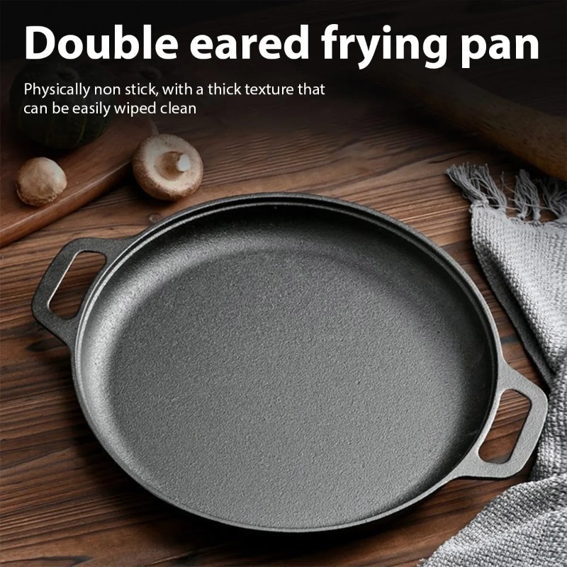 Cast Iron Frying Pan Non-stick - Danish Pancake Pan review and price