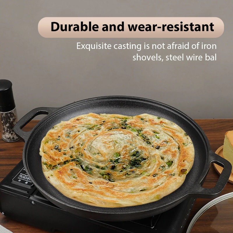 Cast Iron Frying Pan Non-stick - Danish Pancake Pan review and price