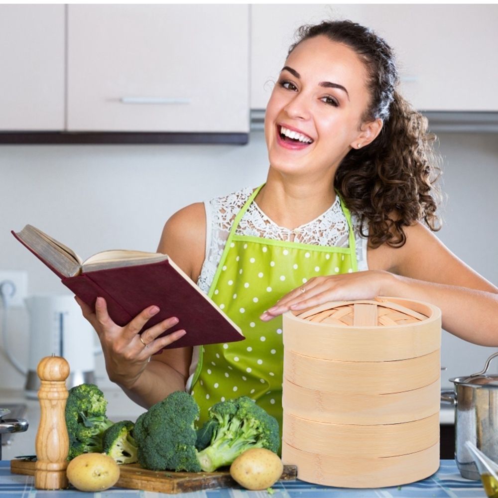 Steaming With Lid Cooking Tool - Bao Steamer Bamboo review and price