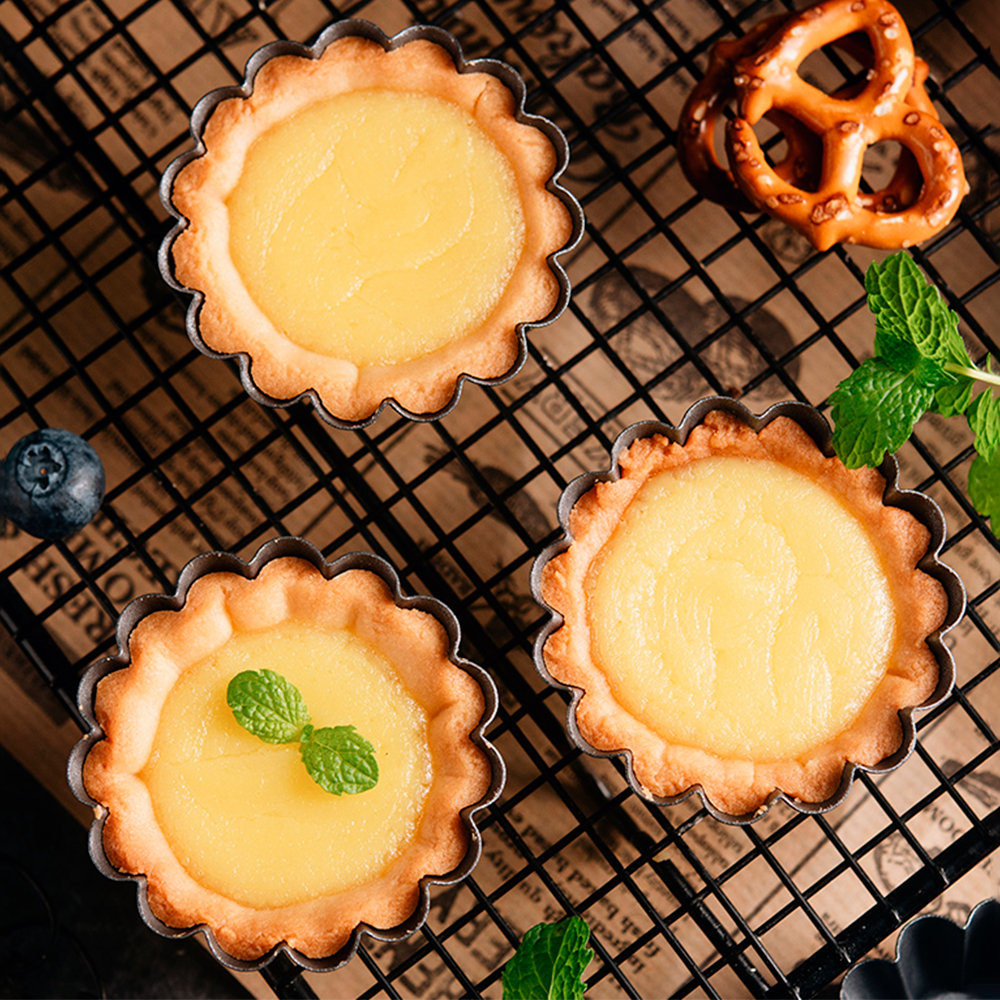 12Pcs Pan Mold Tart Quiche Fla - Egg Waffle Pan review and price