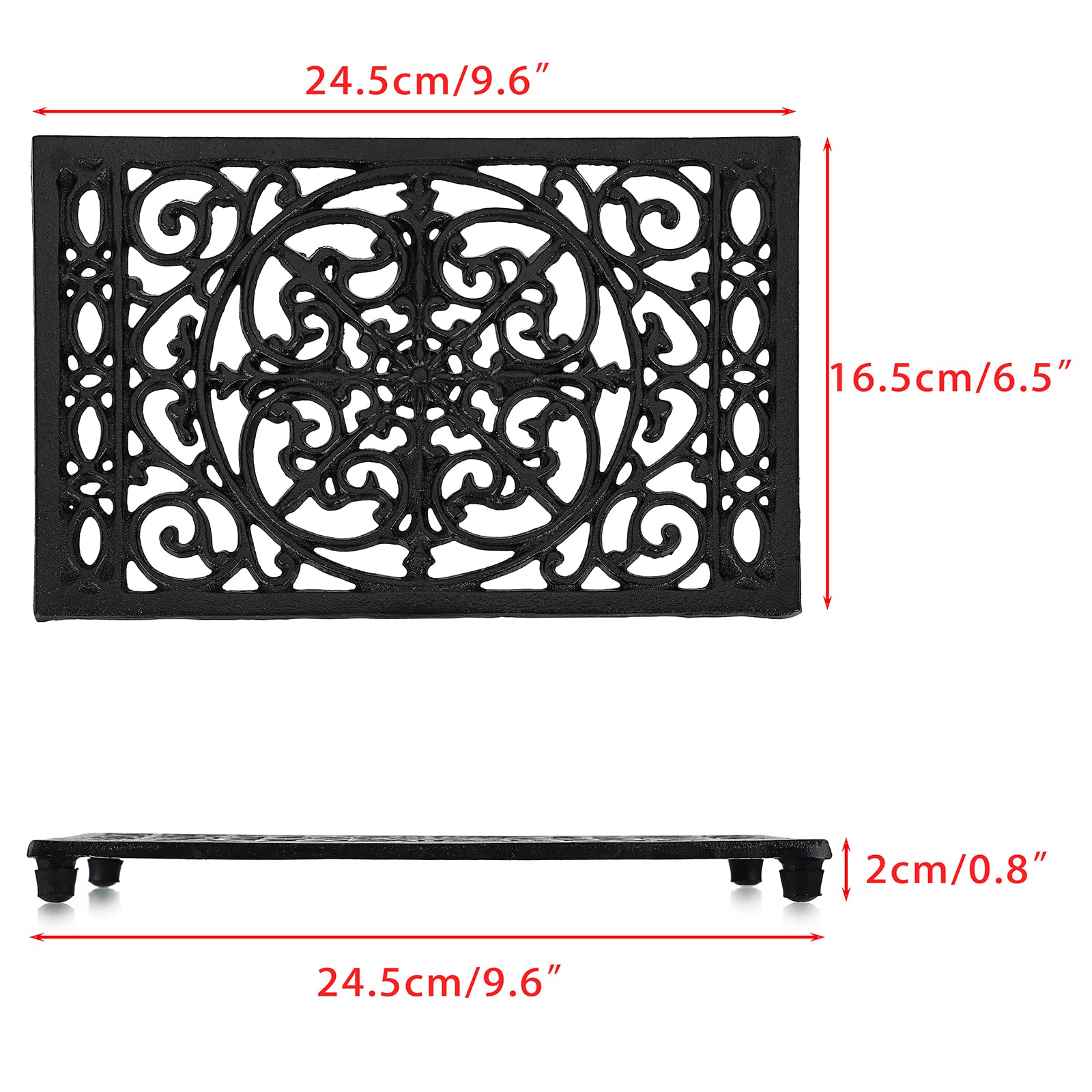 Rectangle Cast Iron Trivet Hea - Cast Iron Corn review and price