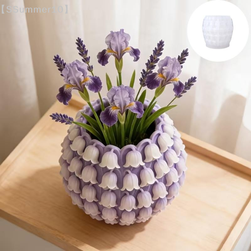 【SSummer10】3D Lily Valley Flow - Potsticker Mold review and price