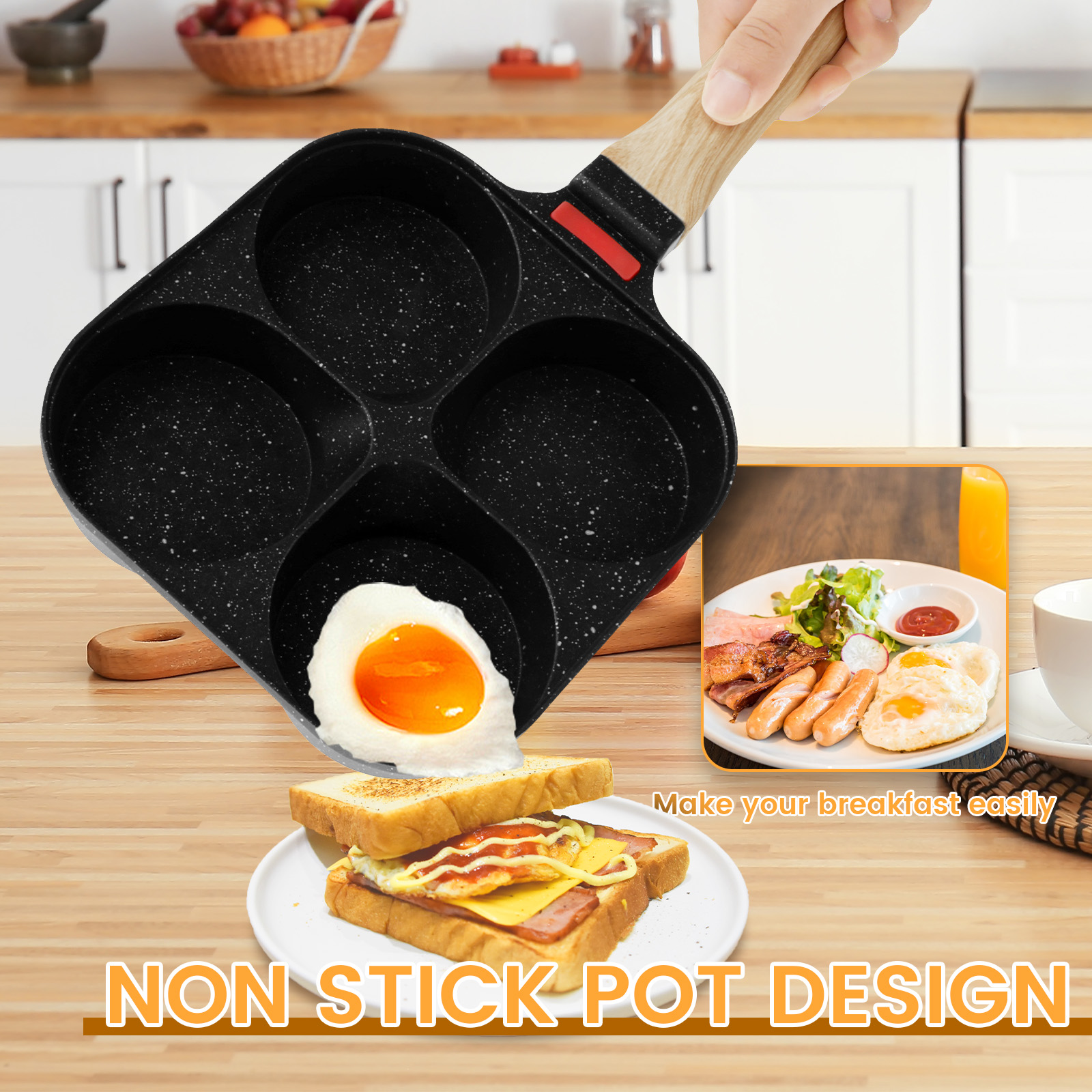 Egg Frying Pan Nonstick Pancak - Mini Pancake Griddle review and price