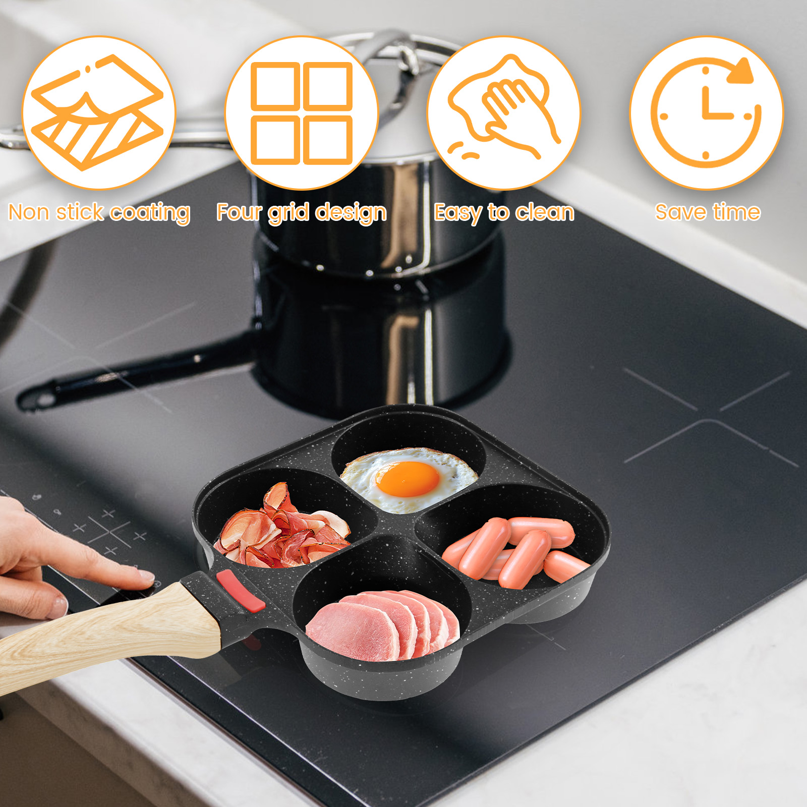 Egg Frying Pan Nonstick Pancak - Mini Pancake Griddle review and price