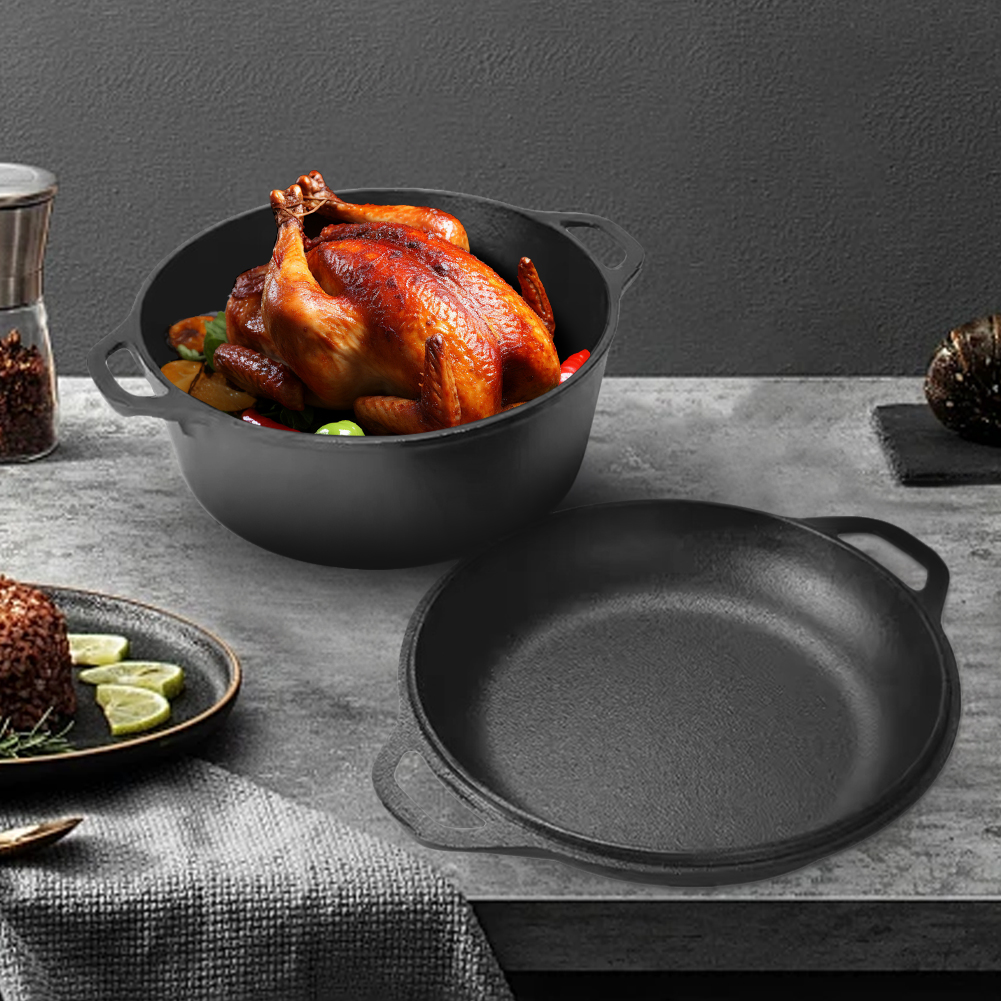 2 in 1 Cast Iron Dutch Oven Po - Cast Iron Corn review and price