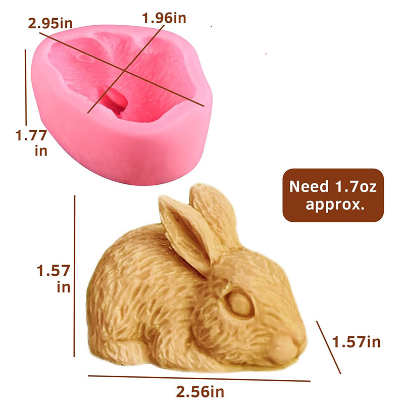 3D Rabbit Silicone Soap Mold E - Bunny Cake Mold review and price