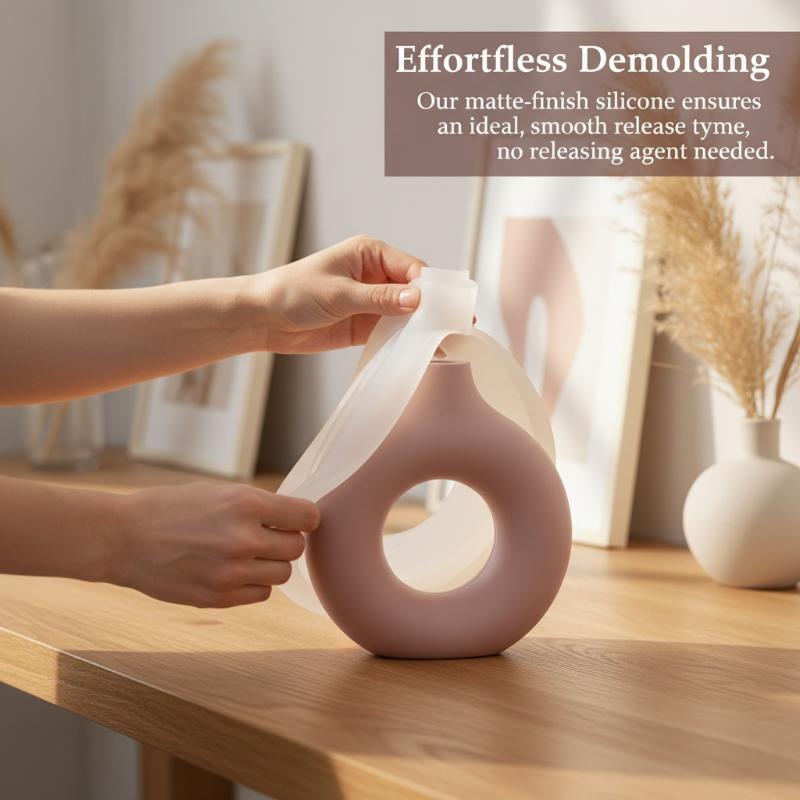 Nordic Donut Shape Vase Silico - Donut Mold Silicone review and price
