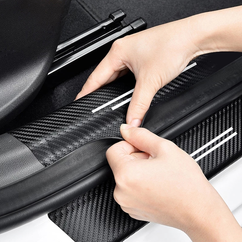 Car Door Threshold Scuff Plate - Crepe Pan Carbon review and price
