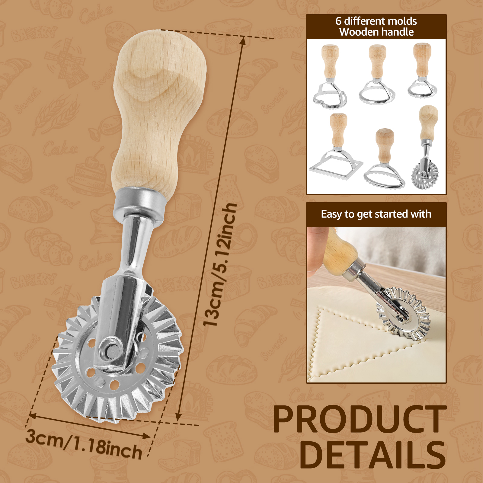 6Pcs Ravioli Maker Set Ravioli - Dumpling Press Set review and price