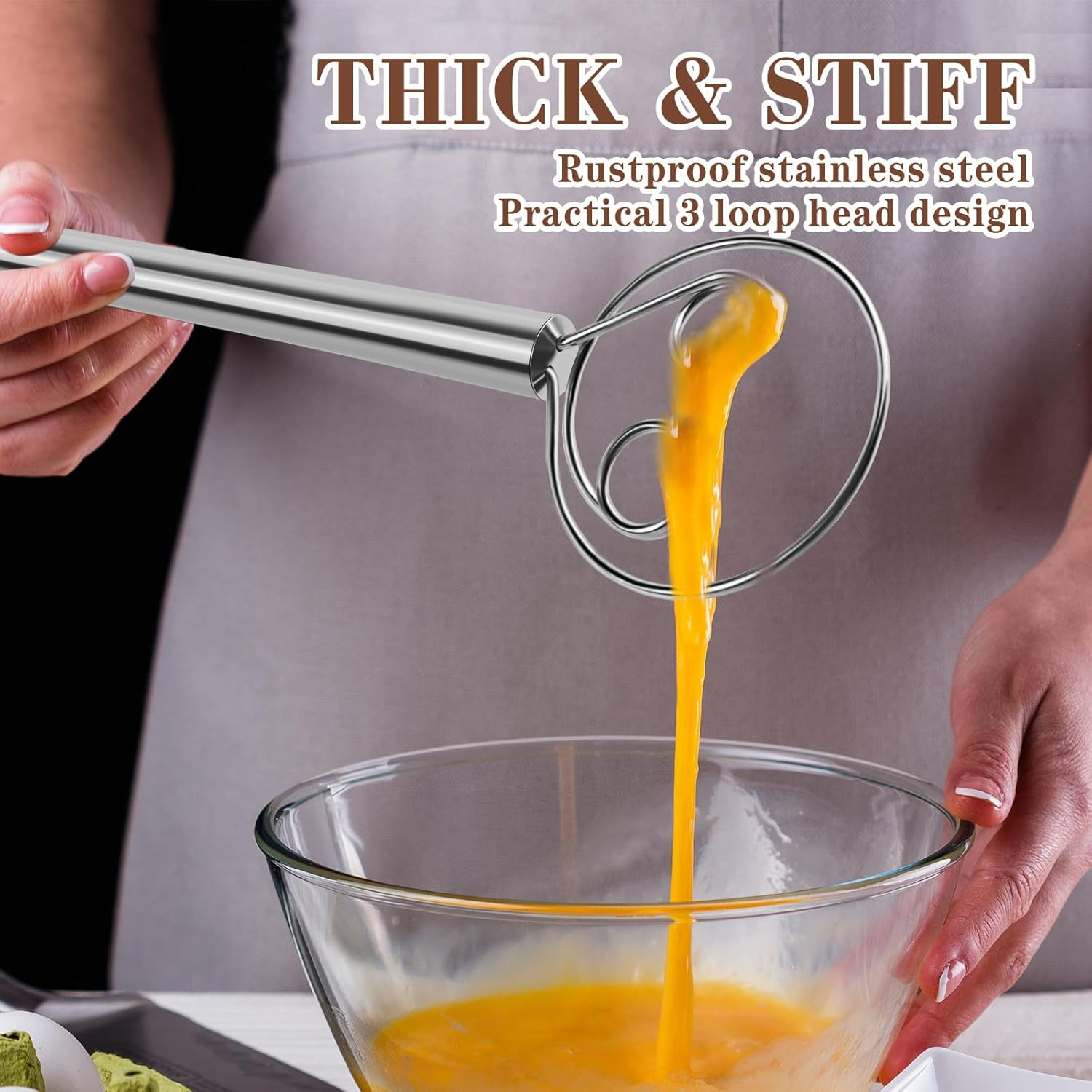 Danish Dough Whisk - Stainless - Danish Pancake Pan review and price