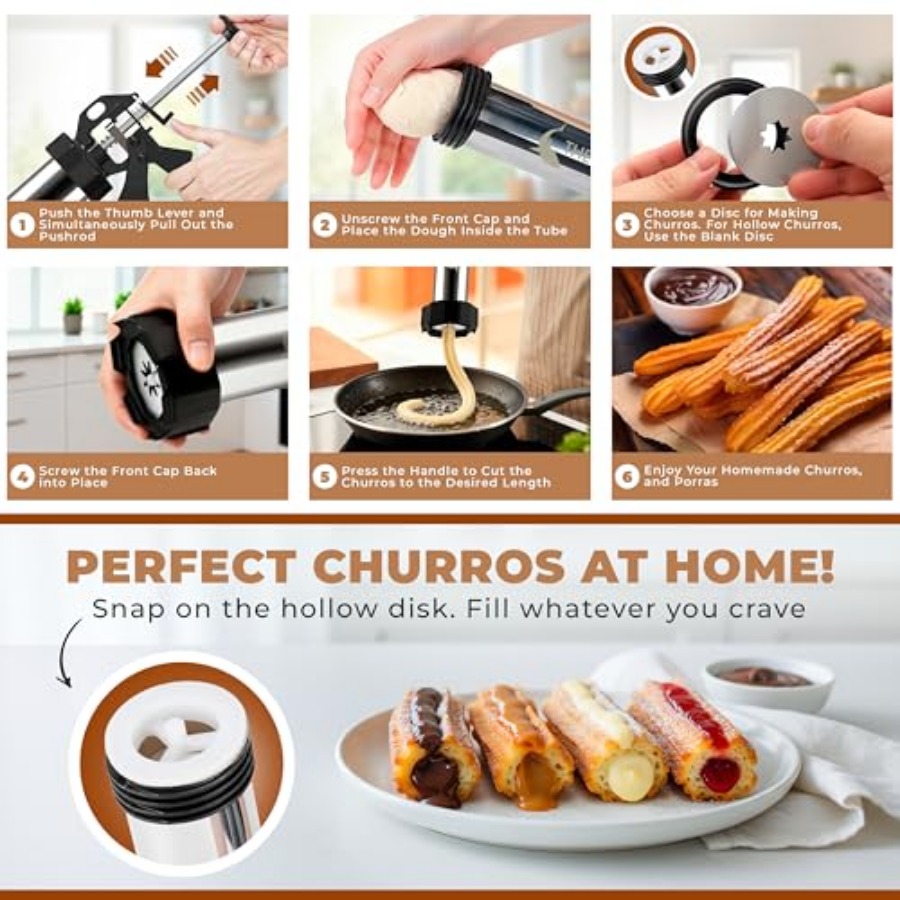 Churro Maker Machine and Sprit - Churros Maker Gun review and price