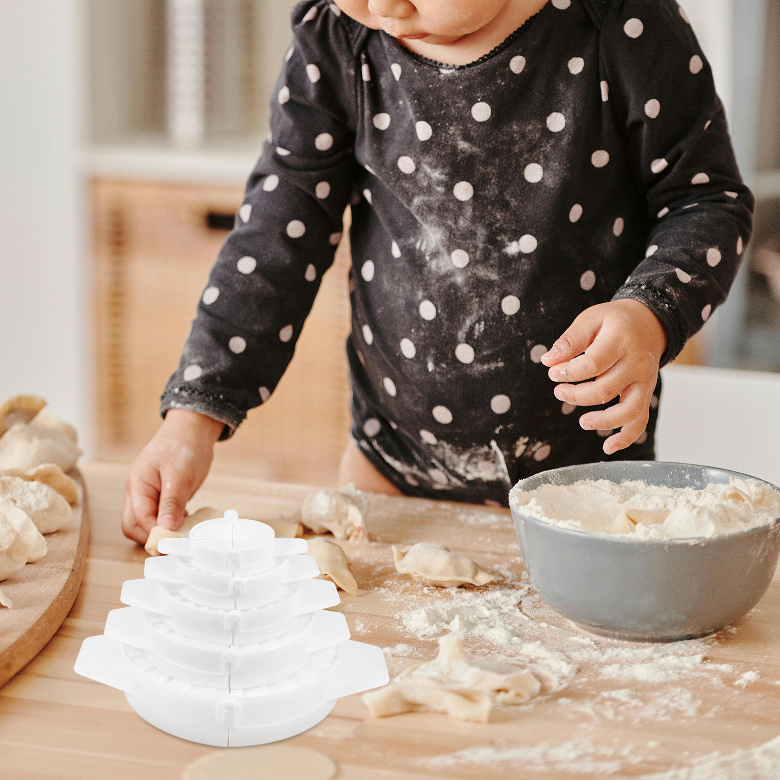 5Pcs Chinese Dumpling Maker Se - Dumpling Press Set review and price