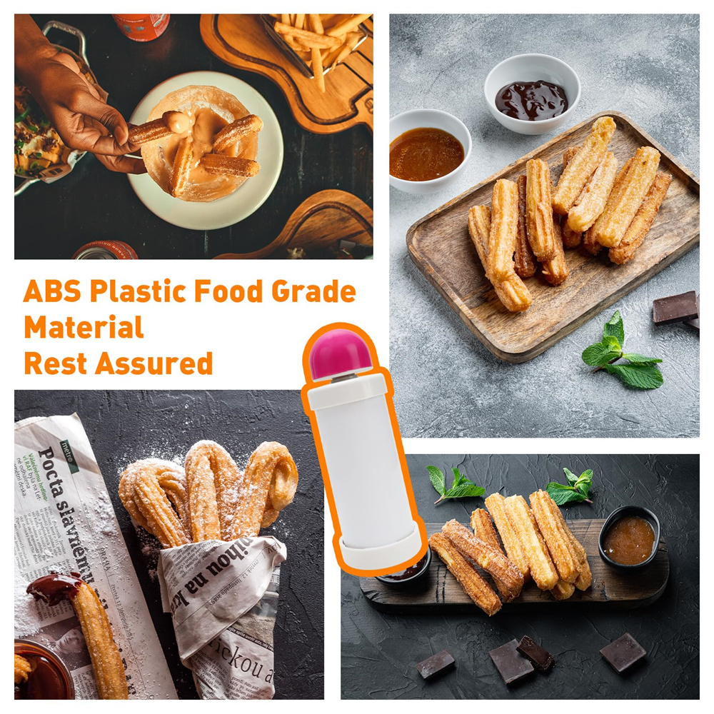 DIY Manual Cookie Press Maker  - Churros Maker Gun review and price