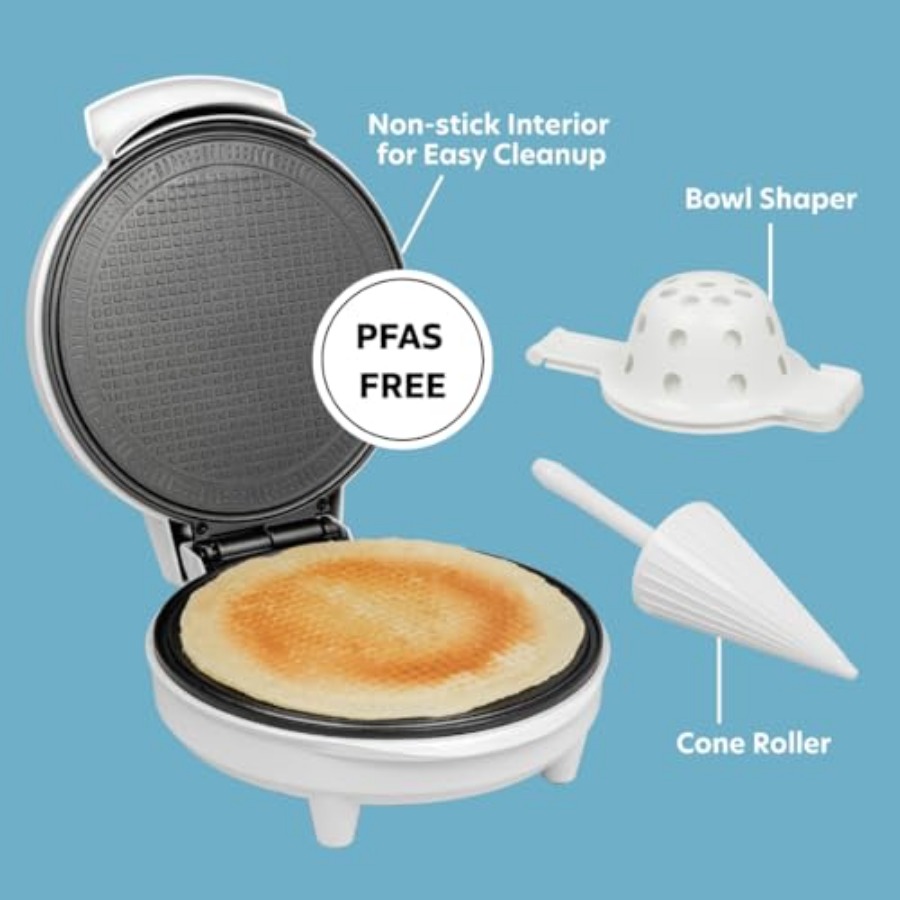 Waffle Cone and Ice Cream Bowl - Waffle Cone Maker review and price