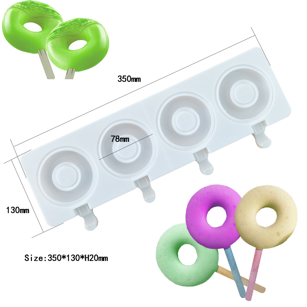 Large Donut 4 Cavity Ice Cream - Donut Mold Silicone review and price