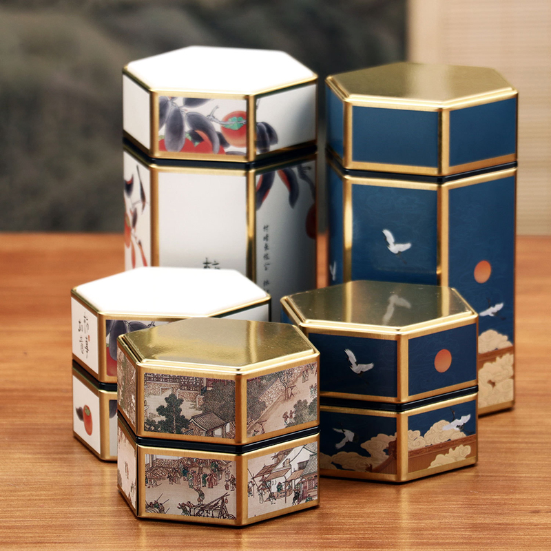 Creative Hexagonal Teapot Tin  - Cast Iron Corn review and price