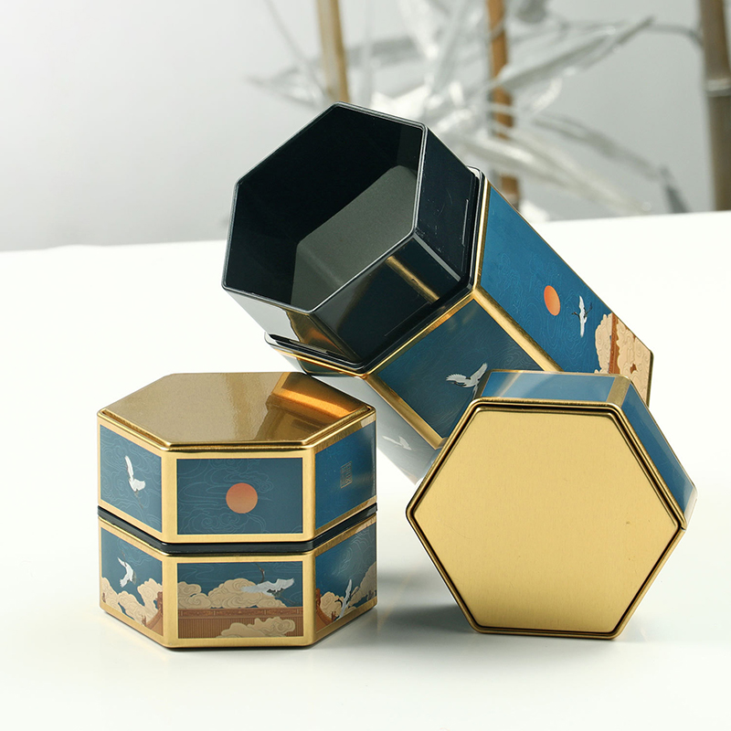 Creative Hexagonal Teapot Tin  - Cast Iron Corn review and price