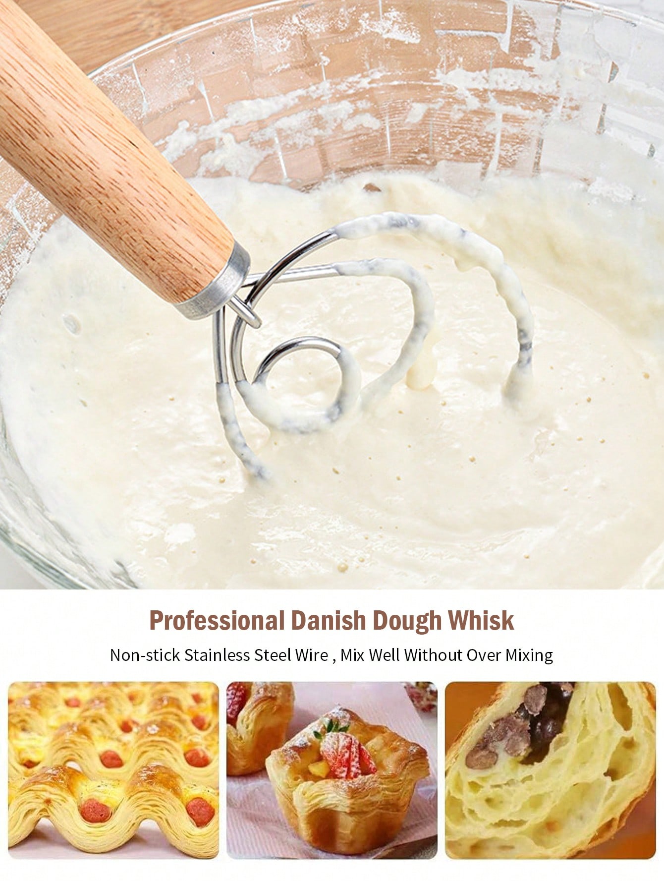 Danish Dough Whisk Stainless S - Danish Pancake Pan review and price