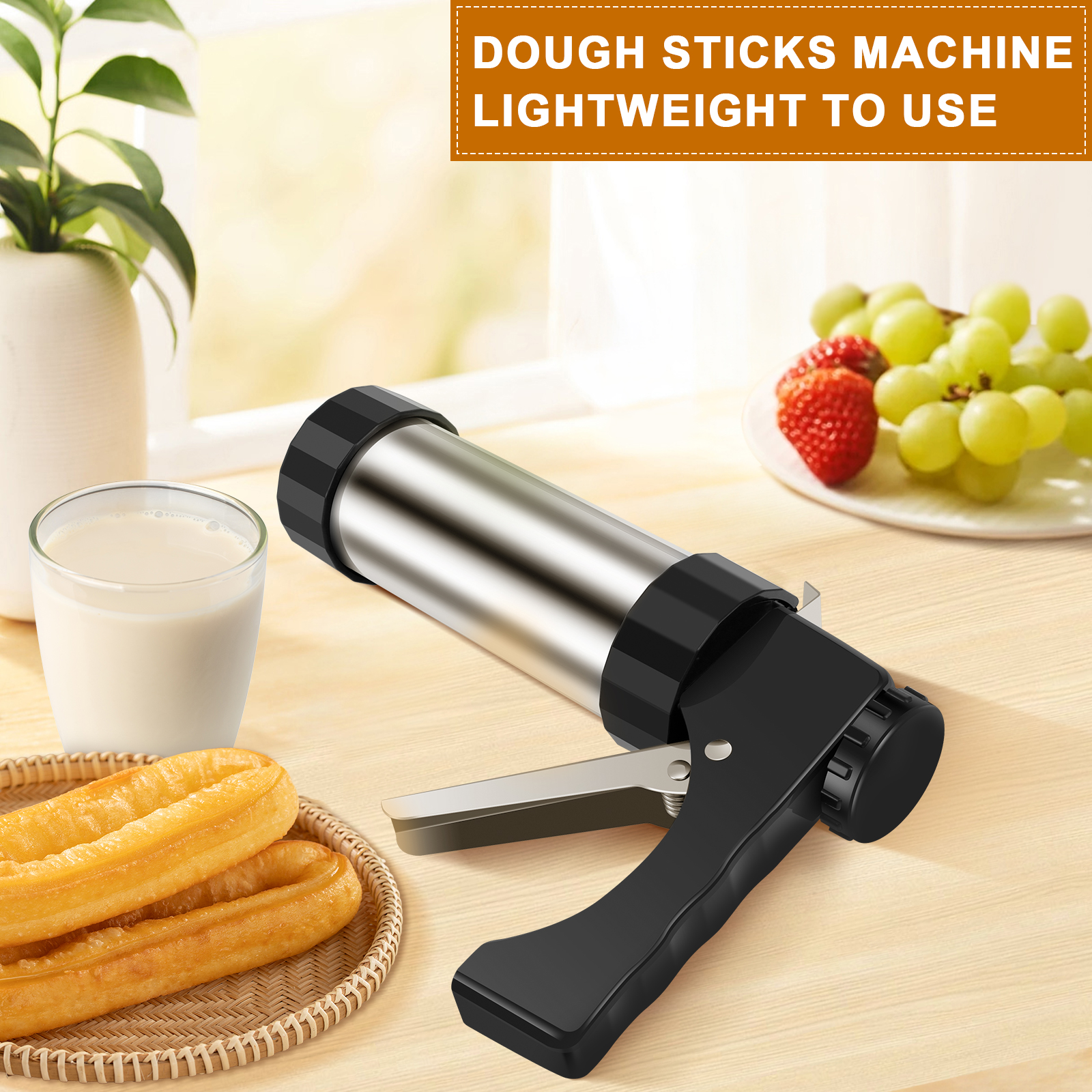 Cookie Press Gun Kit Stainless - Churros Maker Gun review and price