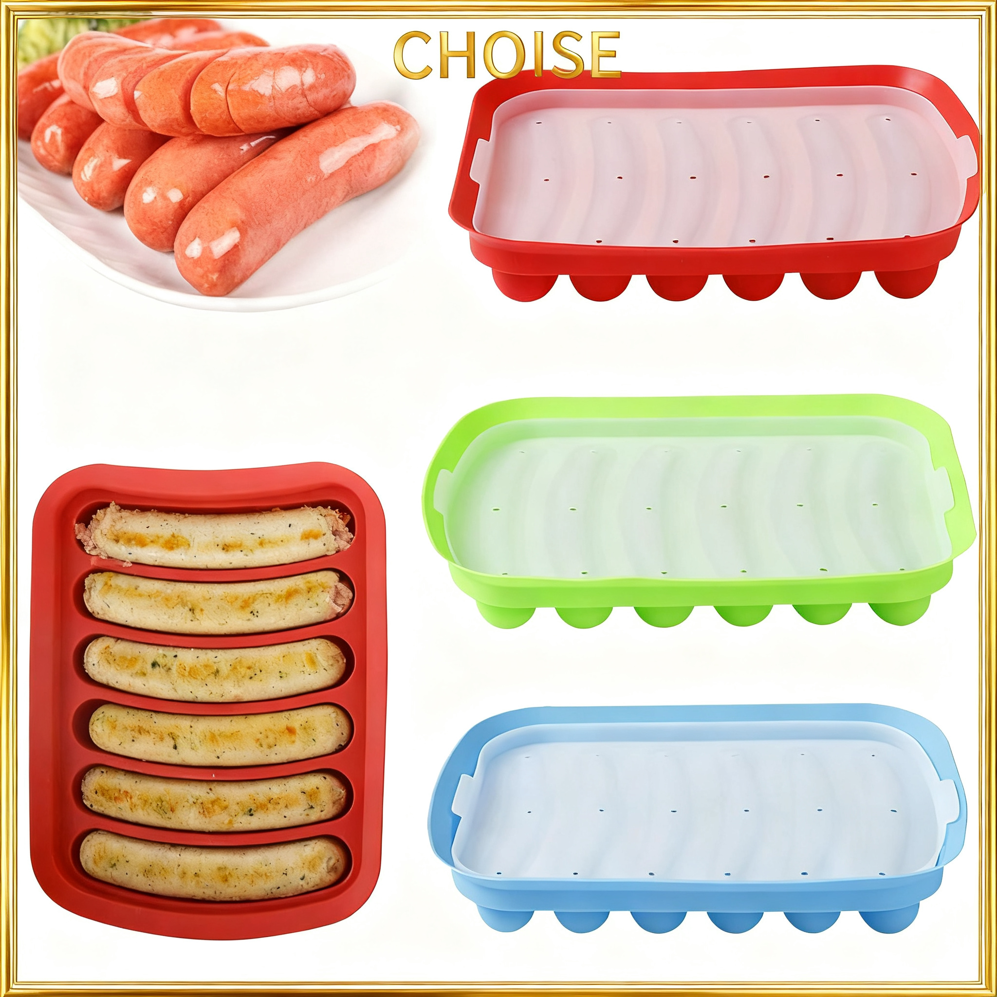 Sausage Maker Mould 6 Grids Si - Hot Dog Press review and price