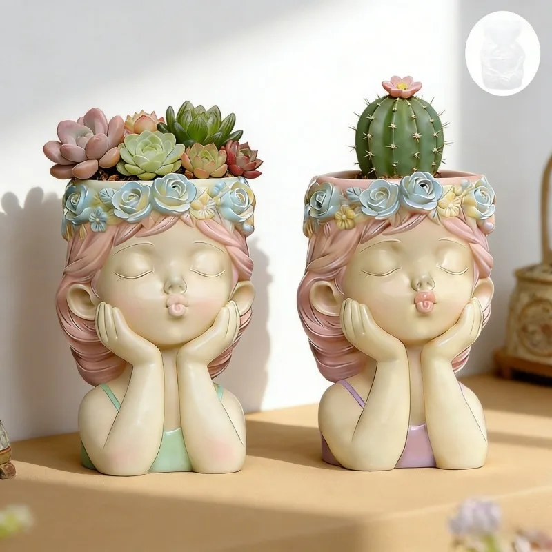 Pouting Girl With Flower Crown - Potsticker Mold review and price