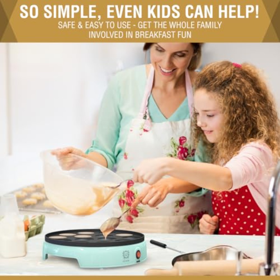 Mini Pancake Maker 14-Hole Ele - Mini Pancake Griddle review and price