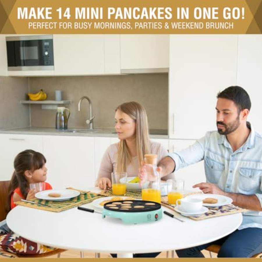 Mini Pancake Maker 14-Hole Ele - Mini Pancake Griddle review and price