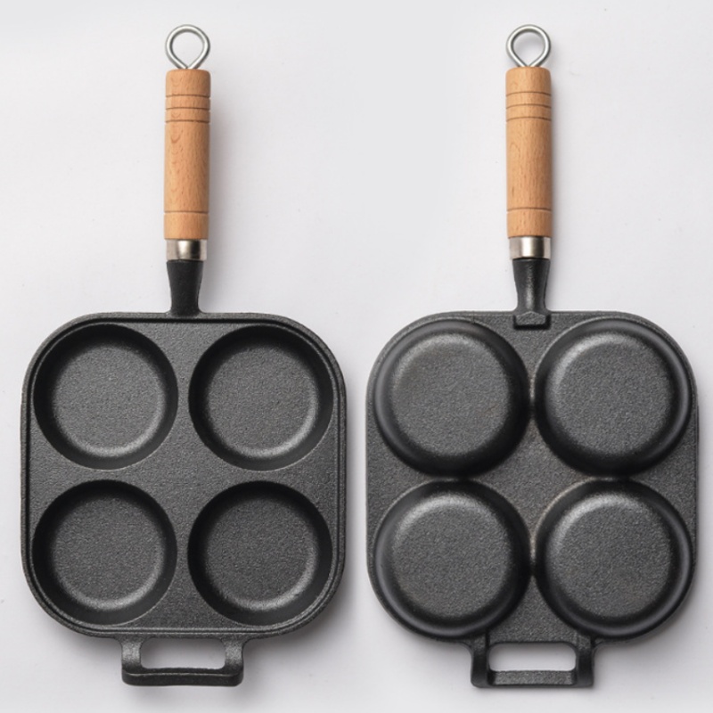 JUSTINLAU 2/4-Hole Omelette Po - Cast Iron Corn review and price