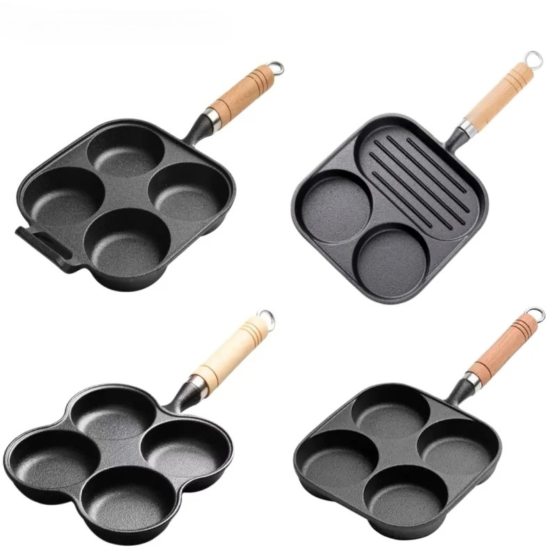 JUSTINLAU 2/4-Hole Omelette Po - Cast Iron Corn review and price