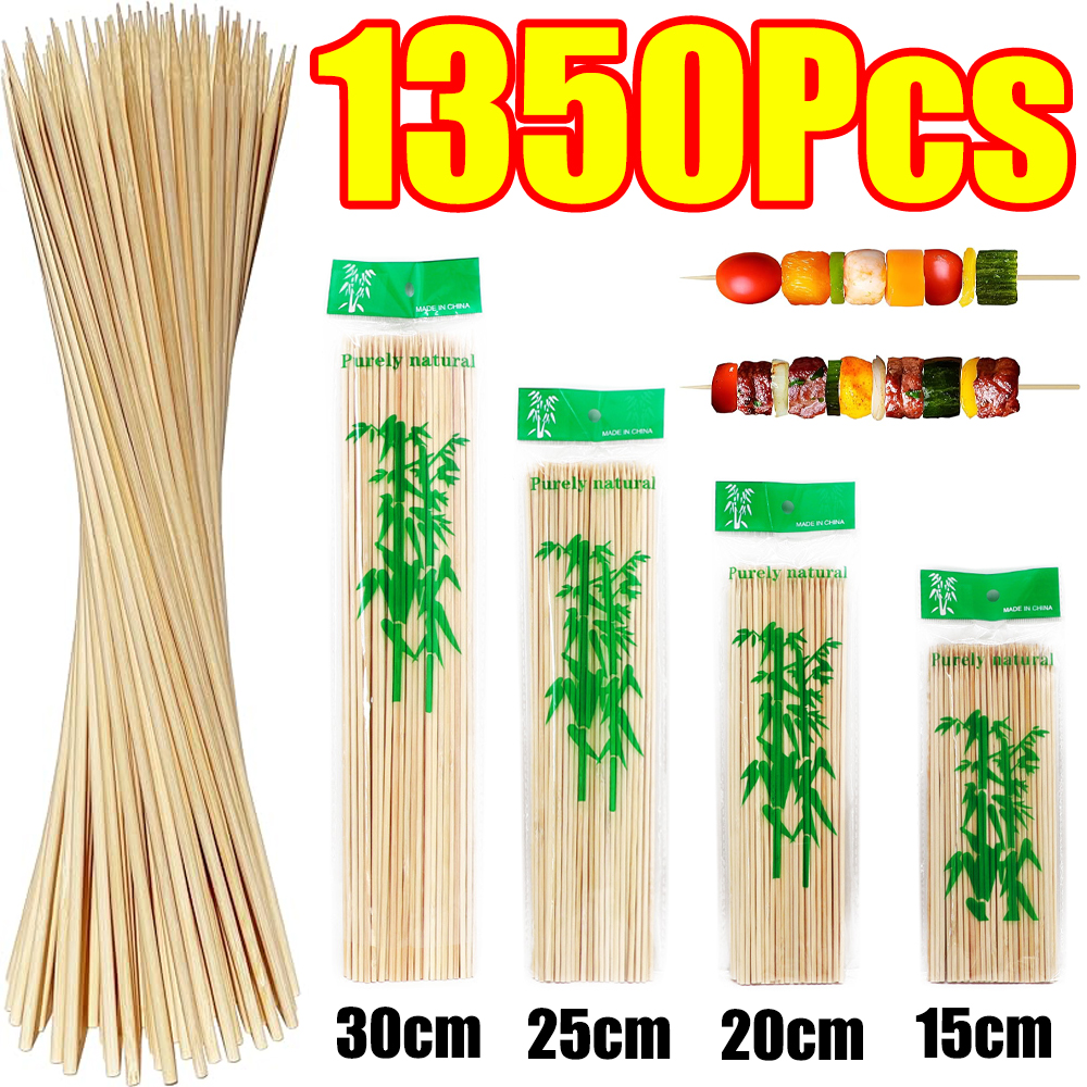 90-1350Pcs BBQ Skewers Bamboo  - Corn Dog Stick review and price